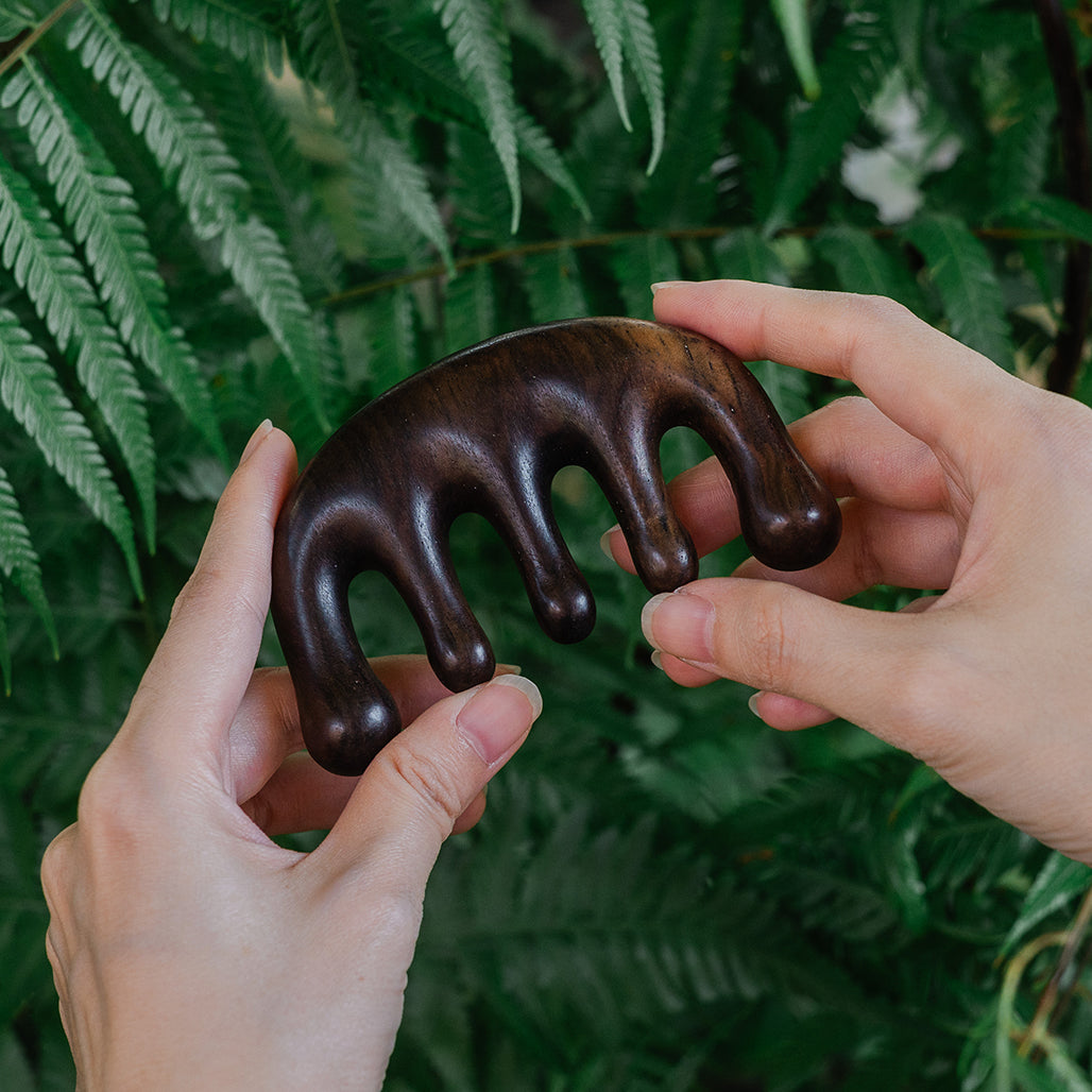 Wooden Gua Sha Comb 木制刮痧梳子